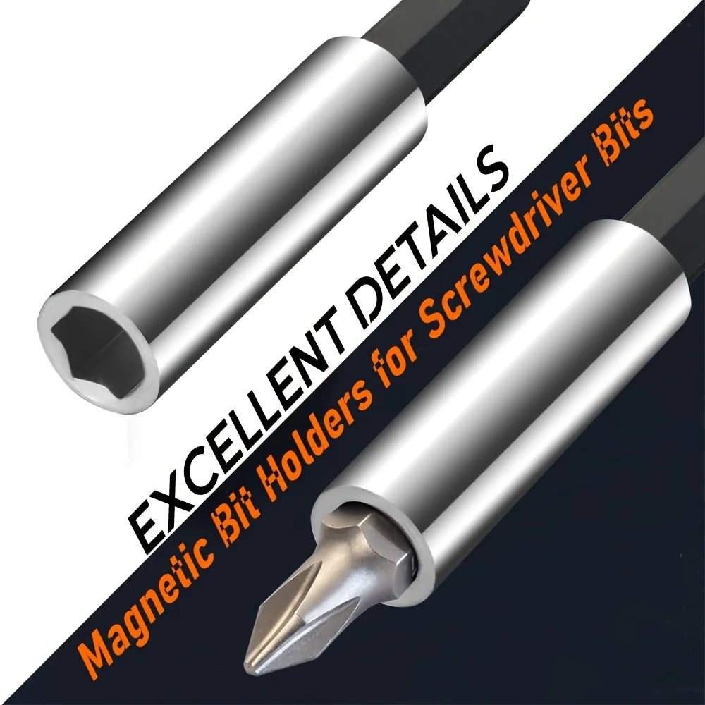 1 Magnetic Extended Bit Holder Hex Shank Driver Adapter Electric
