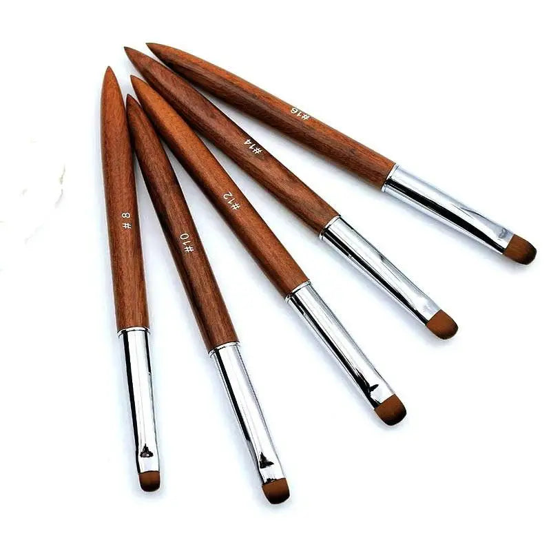 French Nail Art Brushes Flowers Drawing Pen Versatile Nail Drawing Pen Nail Tools Sandalwood Handle Manicure Pen Peaceful Pleasures Health and Wellness