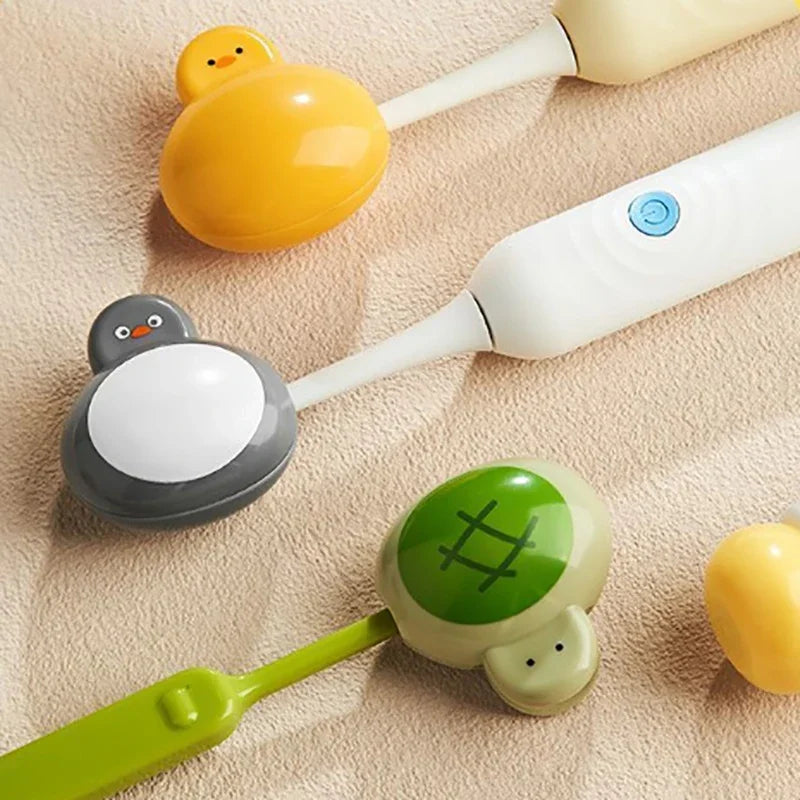 New Toothbrush Protective Cover Portable Travel Protection Electric Toothbrush Dust Cap Cover Household Storage Boxes Clip Cover Peaceful Pleasures Health and Wellness
