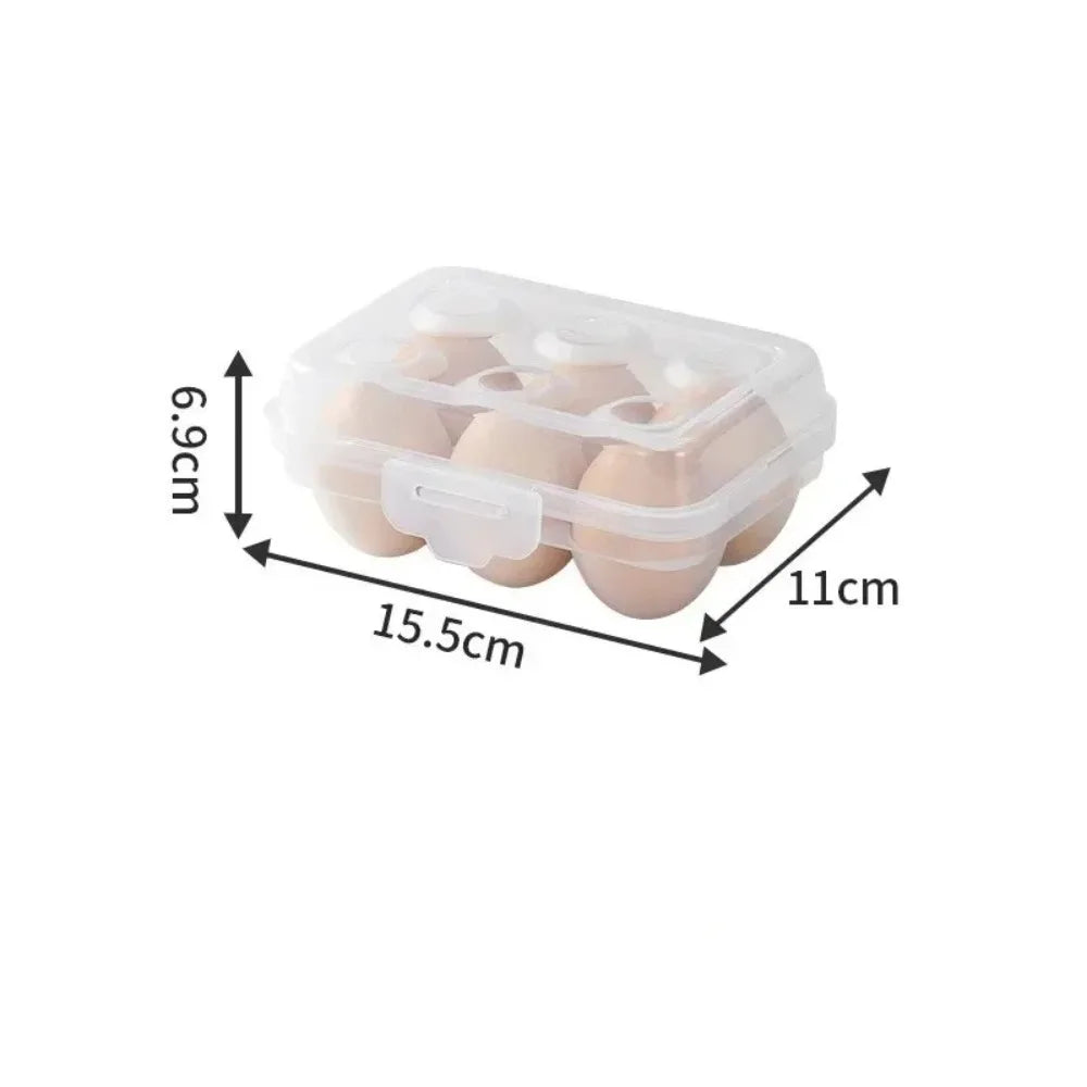 Stackable Egg Holder with Lid | Transparent Plastic Egg Organizer