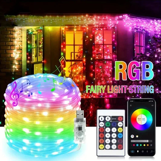 Dreamcolor Bluetooth RGBIC LED Fairy String Lights USB 5m–20m LED Fairy String Lights Peaceful Pleasures Health and Wellness