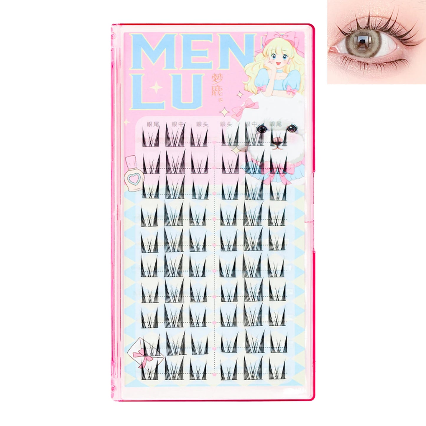 10-Row DIY Cluster Lashes | Natural Volume Eyelash Extensions