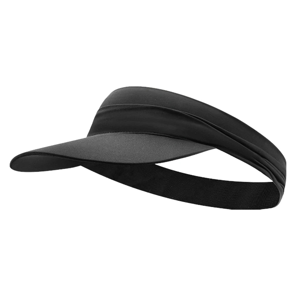 Sun Visor Hat – Anti-UV Open Top Quick-Dry Sports Cap Peaceful Pleasures Health and Wellness Black United States