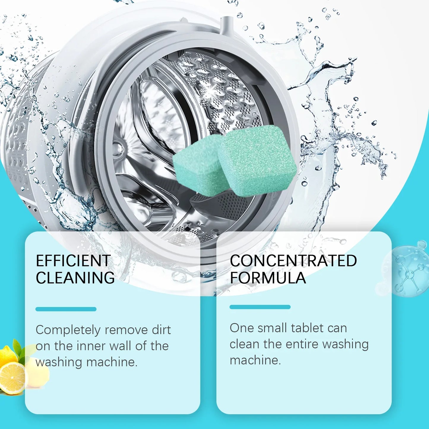 JAKEHOE Washing Machine Cleaner for Pet Owners – 12 Tablets