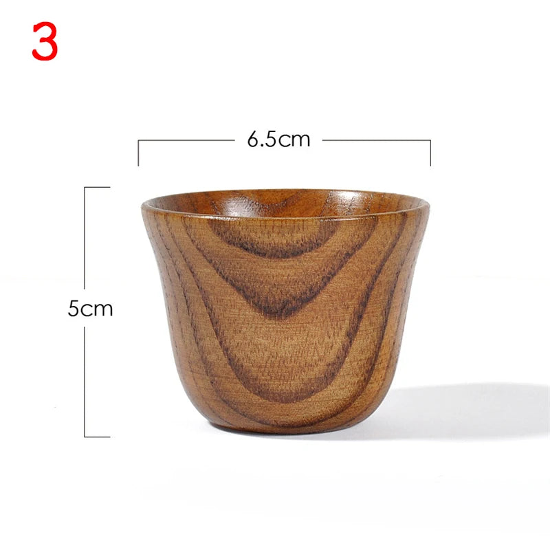 Wooden Big Belly Cups Handmade Natural Spruce Wood Cups Beer Tea Coffee Milk Water Cup Kitchen Bar Drinkware for Kitchen Peaceful Pleasures Health and Wellness 3