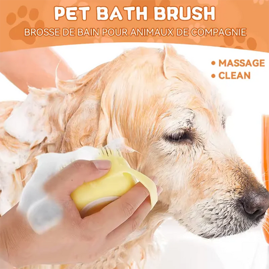 New Bath Massage Brush Bathroom Multifunctional Puppy Big Dog Cat Soft Safety Silicone Pet Accessories for Dogs Cats Tools Peaceful Pleasures Health and Wellness