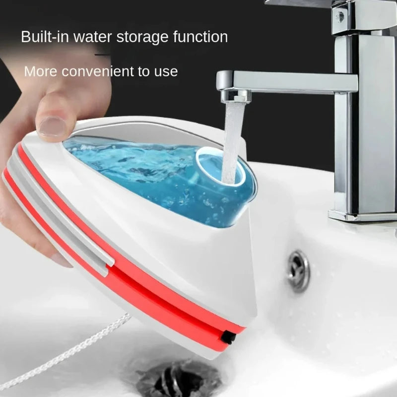 Commercial and household high-rise cleaning window cleaner with automatic water outlet and magnetic suction for wiping glass Peaceful Pleasures Health and Wellness