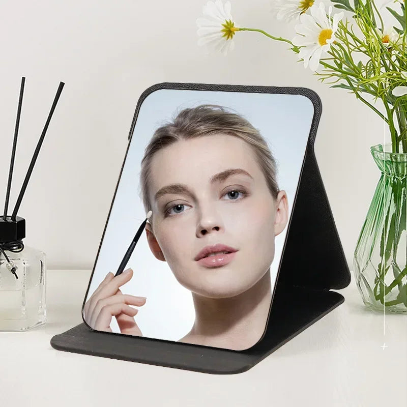 Portable Tri-Fold Desktop Makeup Mirror | Freestanding Vanity
