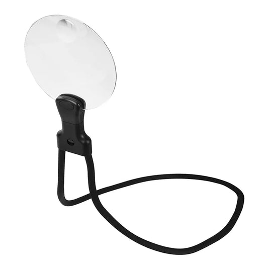 110Mm Magnifier Black Desktop Neck and Chest Hanging Style 3X10X Repair Metal Hose Adjustable Magnifying Glass At Any Angle Peaceful Pleasures Health and Wellness 110mm