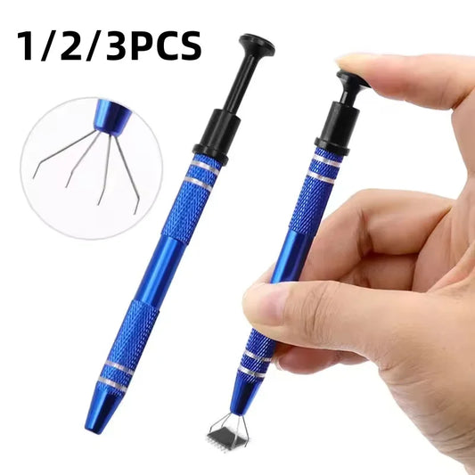 4-Claw IC Chip Extractor Remover Tool Precision Parts Grabber Extractor Pick Up Puller for Electronic Component Nuts Repair Tool Peaceful Pleasures Health and Wellness