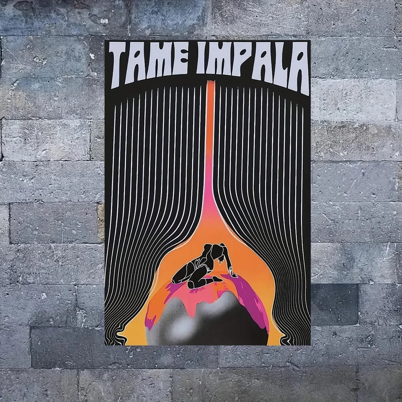 Tame Impala Psychedelic Abstract Canvas Wall Art Print | Room Decor