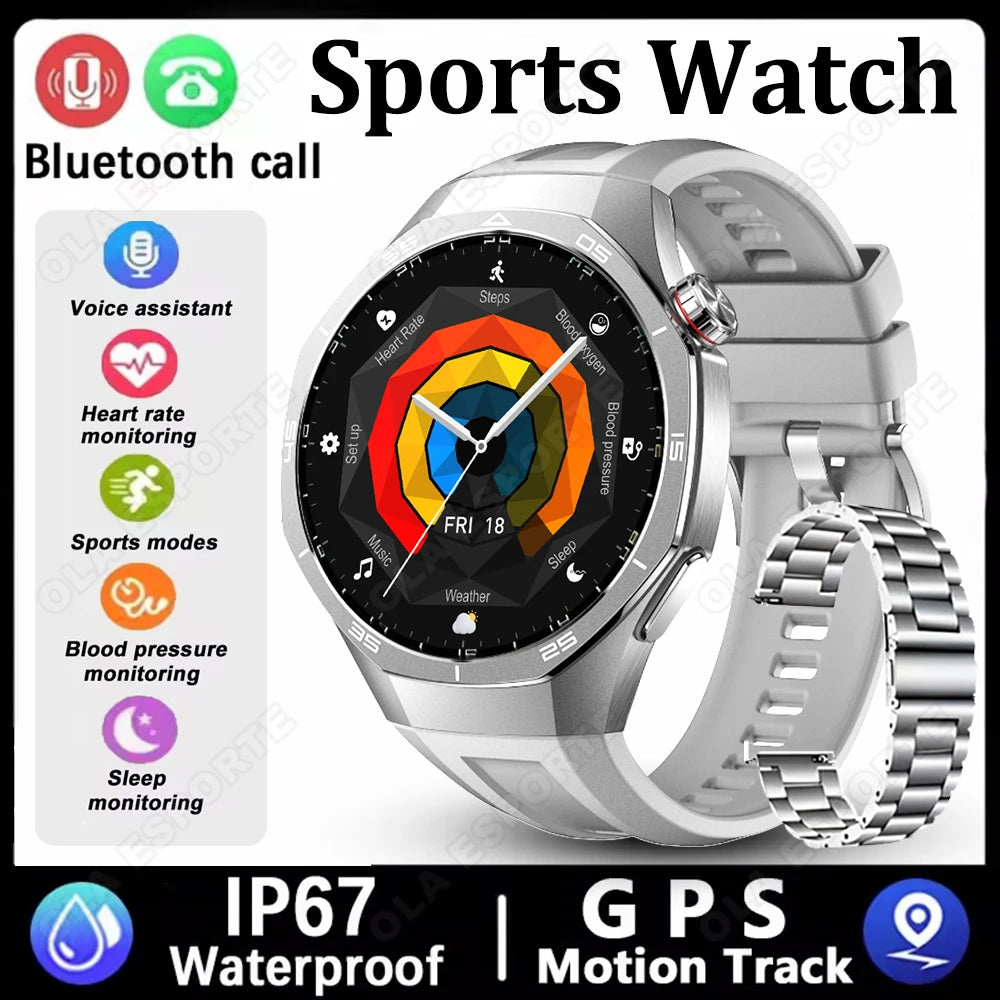 Smart Watches For Men Women 1.5" 360*360 HD Screen 330mAh Battery Heart Rate Sleep Health Bluetooth Call Watches For Man HT30 Peaceful Pleasures Health and Wellness Silver22Szstrap