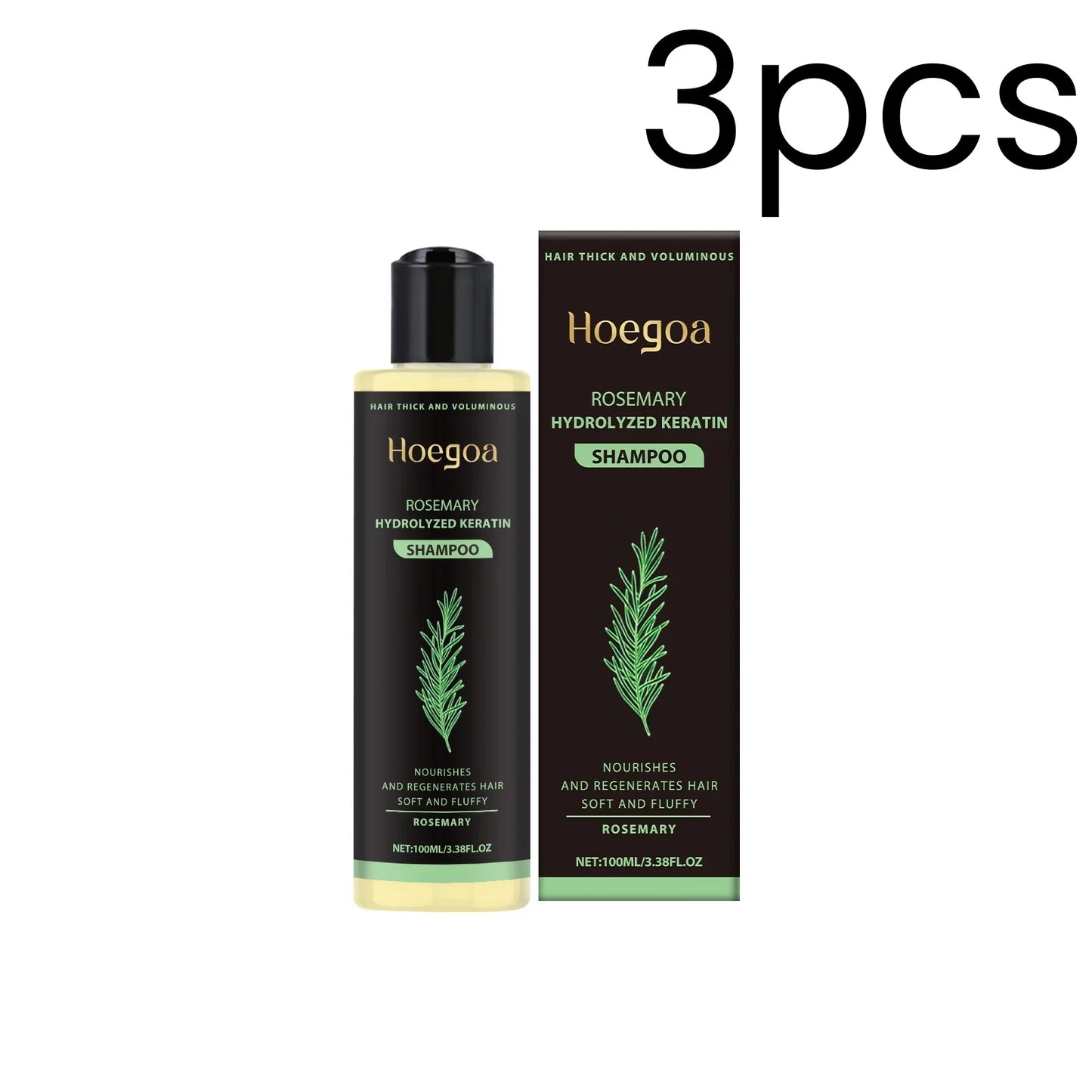 Hoegoa Rosemary Keratin Shampoo – Anti-Frizz & Hair Repair