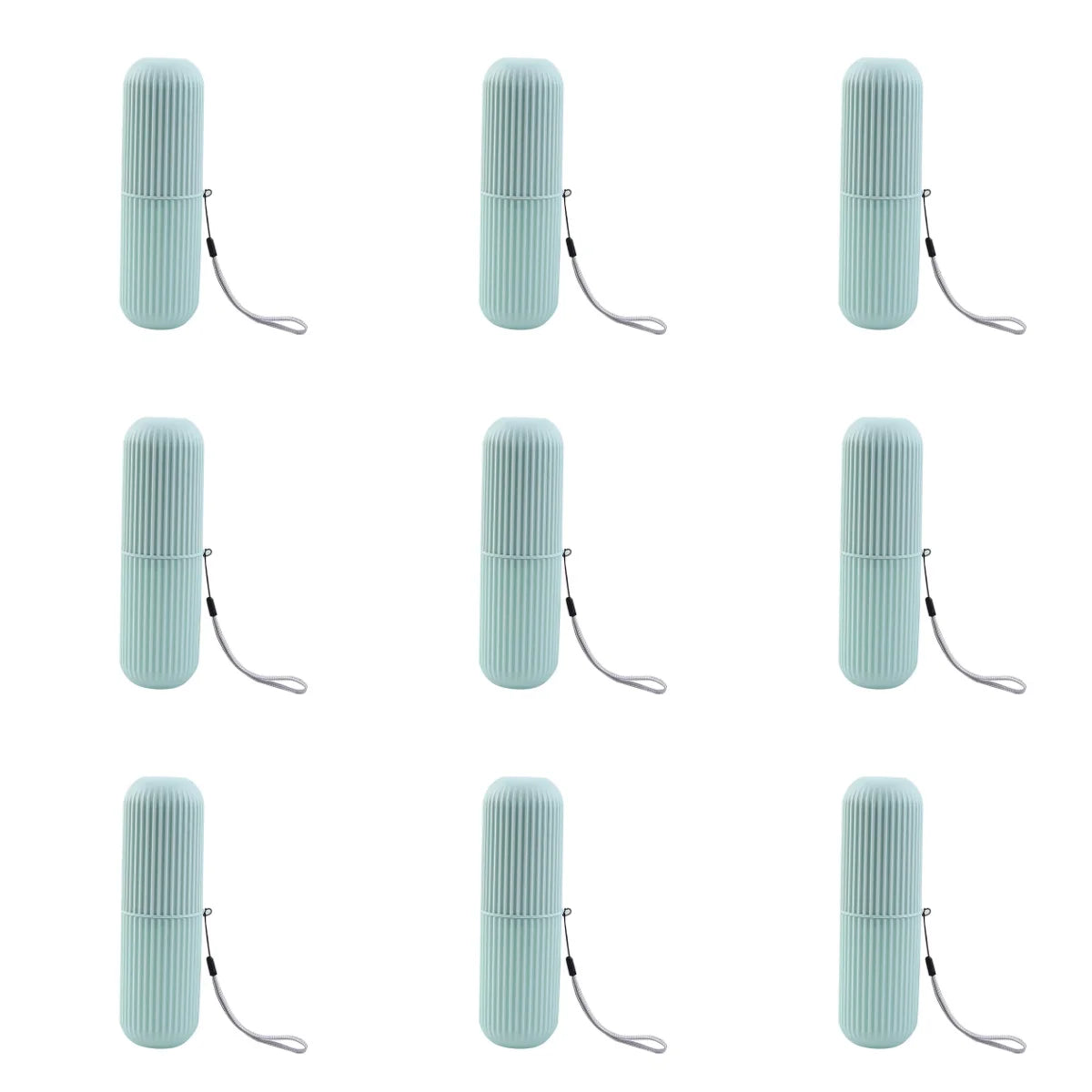 Portable Toothpaste Toothbrush Protect Holder Case Travel Camping Storage Box Protect Toothbrush Toothpaste from Dirt and Damage Peaceful Pleasures Health and Wellness 9pcs light green