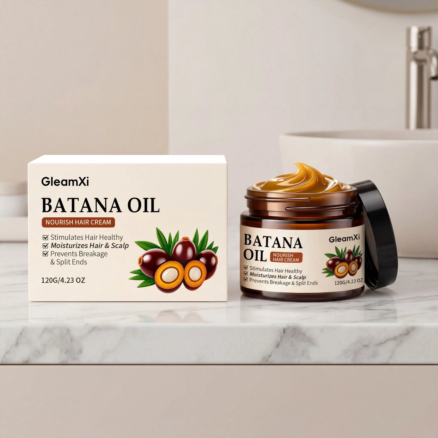 Gleamxi Batana Oil Hair Conditioner – Repair & Hair Growth