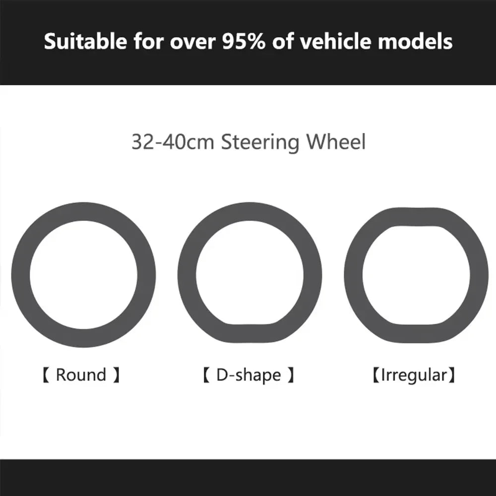 Silicone Steering Wheel Cover | Non-Slip Universal 32–40cm