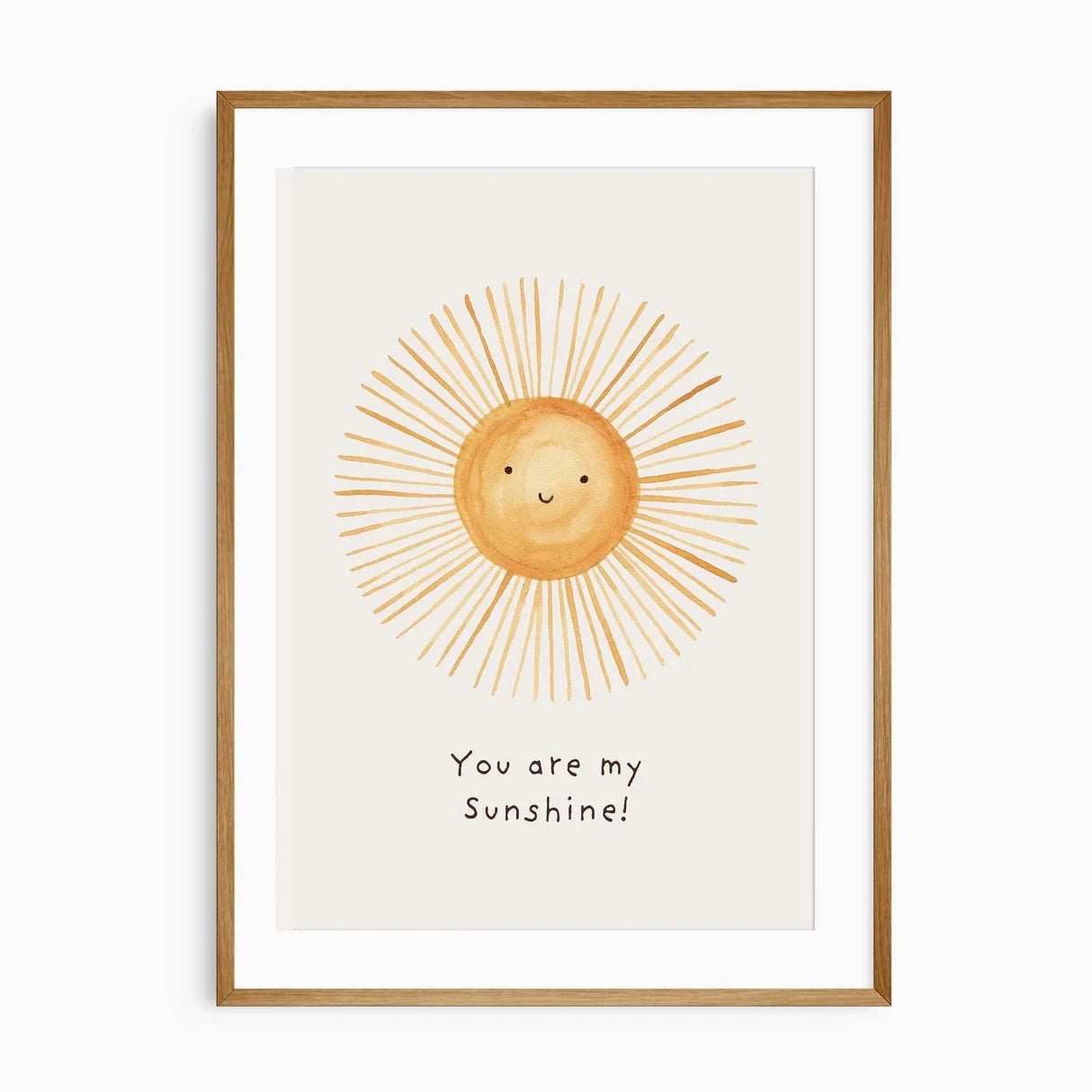 You Are My Sunshine Canvas Wall Art | Kids Room Decor Print