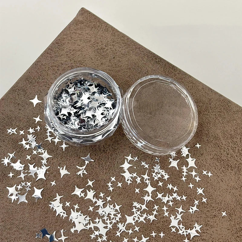 1Box Nail Glitter Star Shape Sequins Sparkly Flakes Paillette Nail Art Charms Decorations DIY Slices Accessories Peaceful Pleasures Health and Wellness