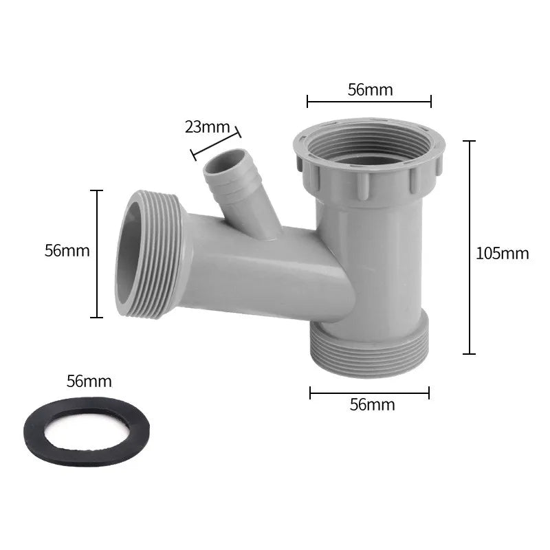 Y-Shape Sink Drain Adapter | Overflow Tube Hose Connector