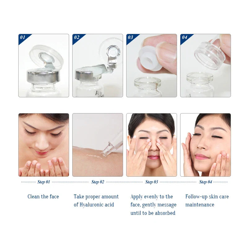 BIOAQUA Hyaluronic Acid & Vitamin C Face Serum Set – 10 x 5ml