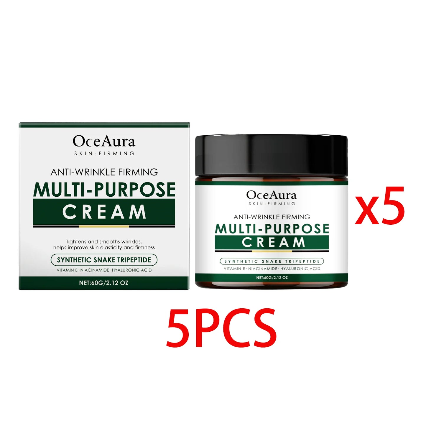 OceAura Retinol Collagen Face Cream – Anti-Wrinkle Moisturizer 60g