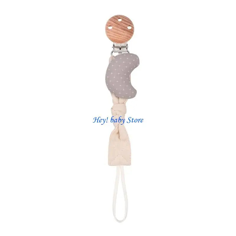 Bohemian Baby Pacifier Clip Chain | Cotton Wood Soother Holder