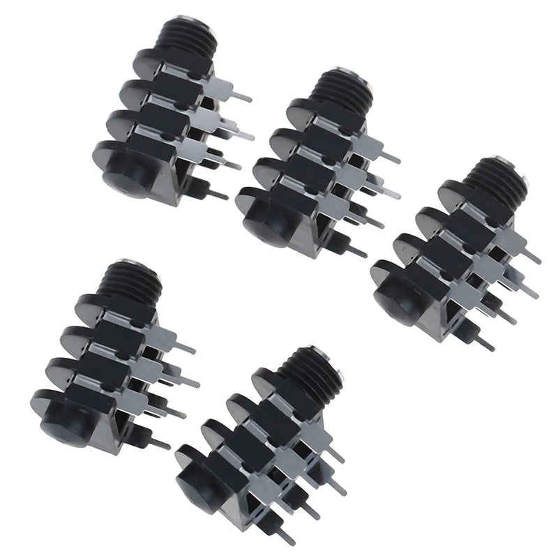 5Pcs 6.35mm/6.35 Socket Jack 6P/6PIN Stereo O Microphone Female Socket/jack Contor Peaceful Pleasures Health and Wellness 5pcs