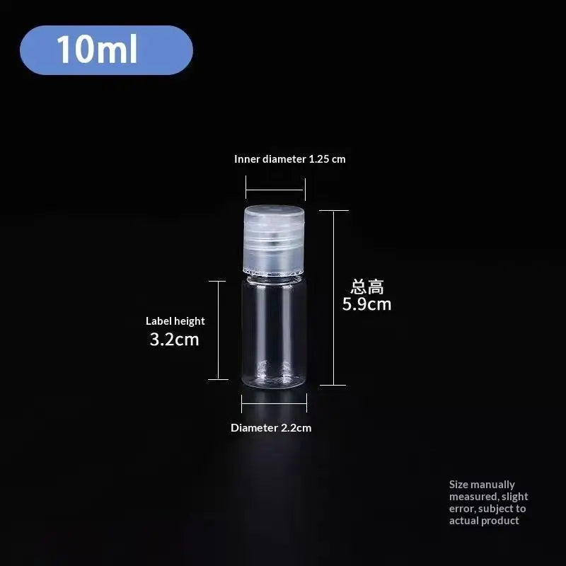 Empty Flip Cap PET Plastic Bottles 5ml–100ml | Travel Atomizer