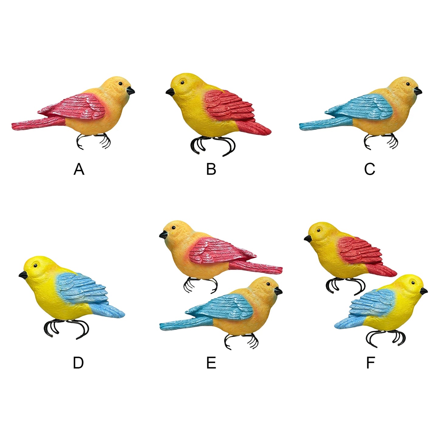 Artificial Bird Decorations Weather Garden Bird Statues Indoor & Outdoor Use Unique Gift for Women Mom Friends Peaceful Pleasures Health and Wellness