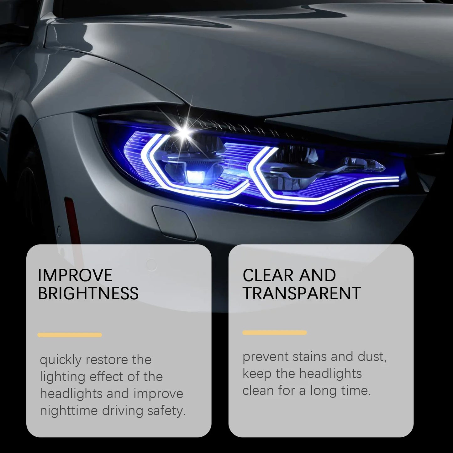 RayHong Car Headlight Cleaner & Restorer | 100ml Polish