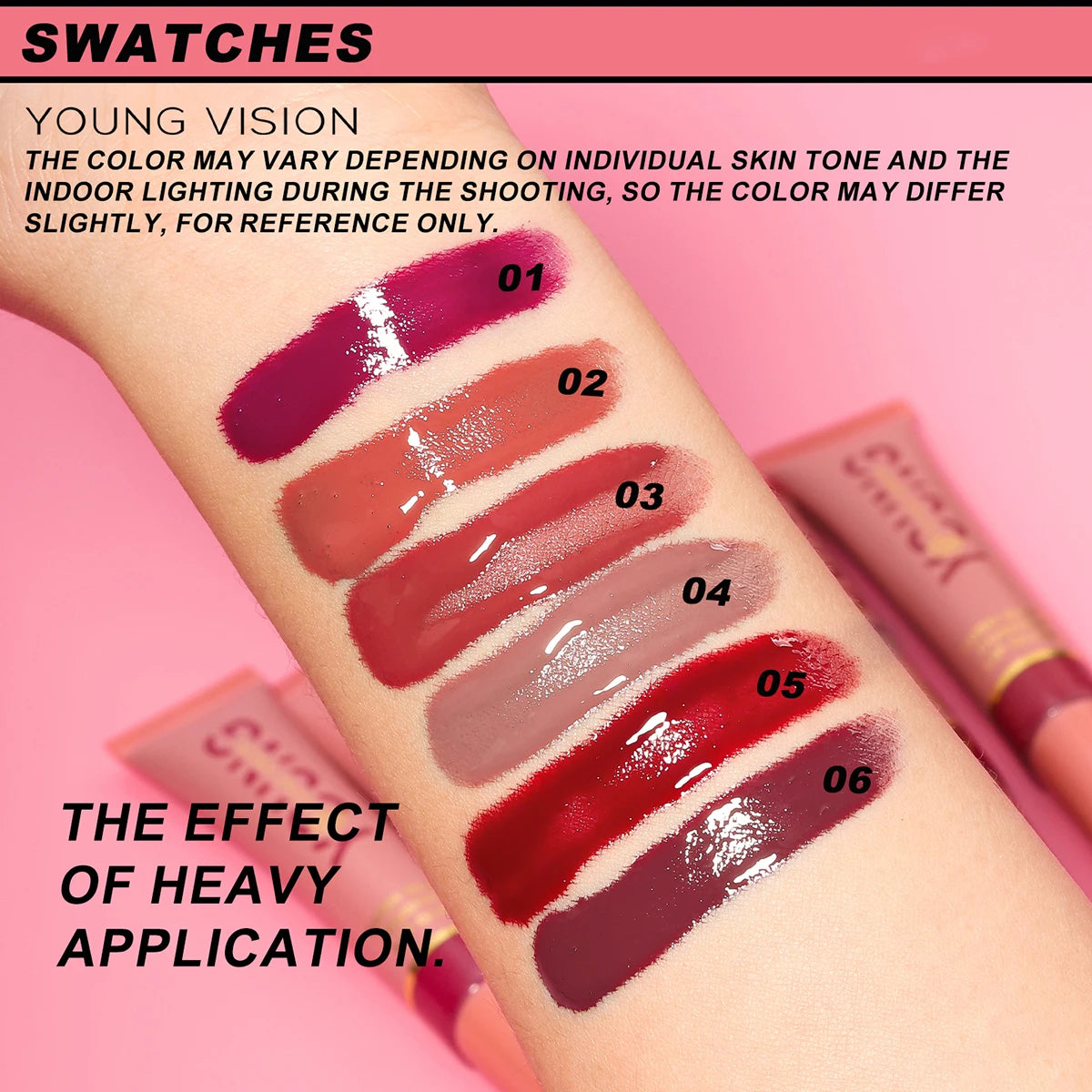 Lush Glow Cushion Lip Gloss – 6 Colors | Moisturizing Lip Glaze