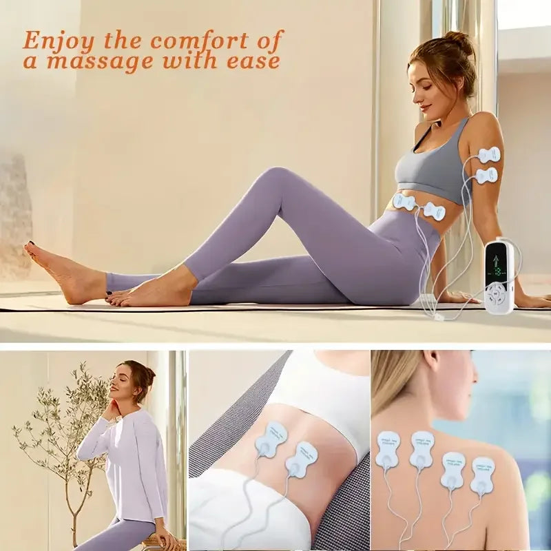 Multifunctional Digital Modes Massage Device ECG Neck Massage Machine Mini Muscle Device Peaceful Pleasures Health and Wellness