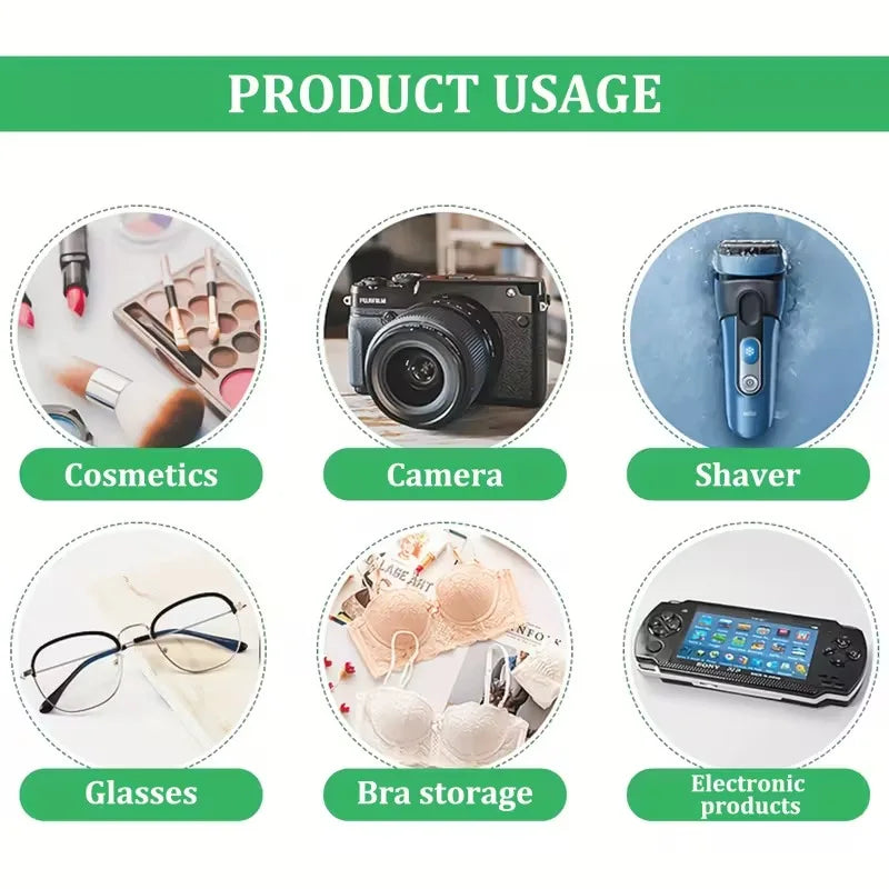 EVA Hard Shell Electronics Organizer Travel Case | Zipper Pouch