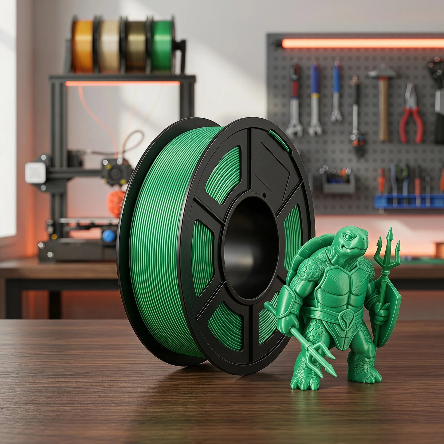 DINGSUN 3D PLA Filament 1.75mm 1KG Bundle – 4 Colors ±0.02mm