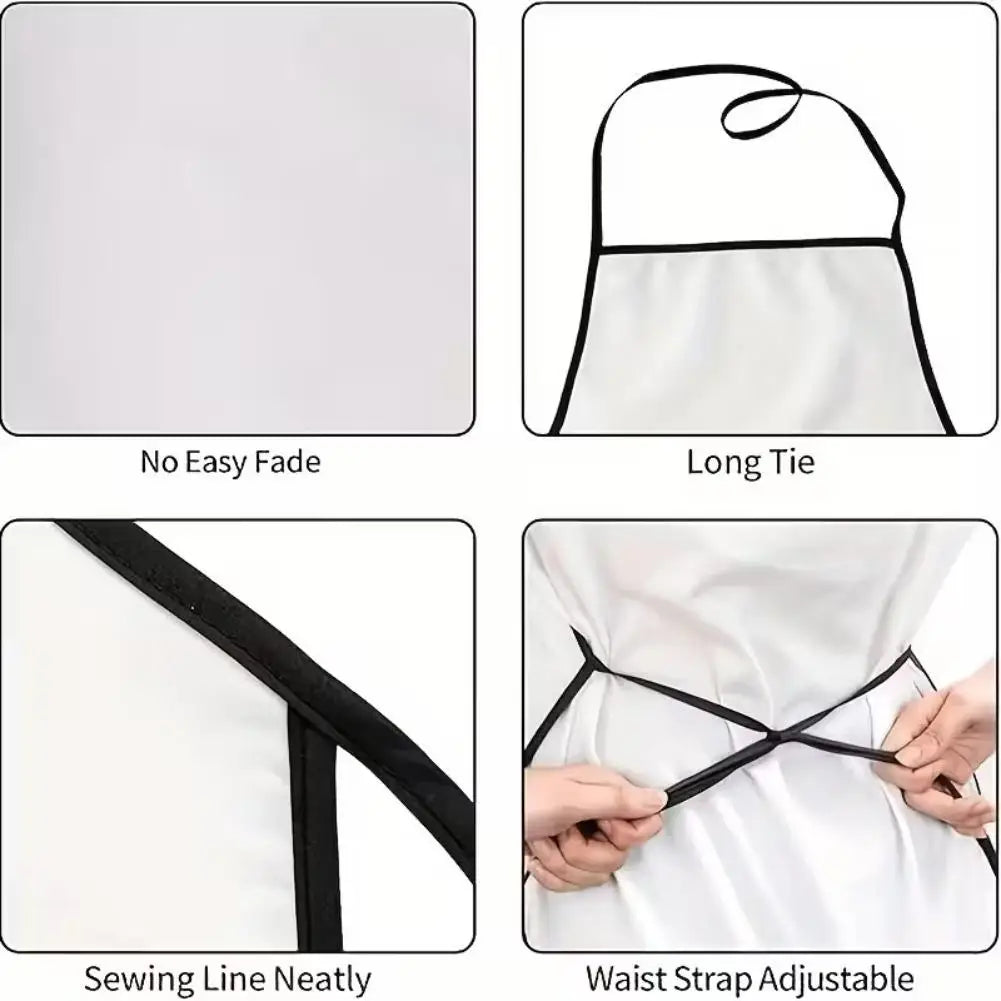 Waterproof Anti-fouling Stain-resistant Quality Kitchen Apron Makeup Brush Design Printed Professional Beautician Makeup Apron Peaceful Pleasures Health and Wellness
