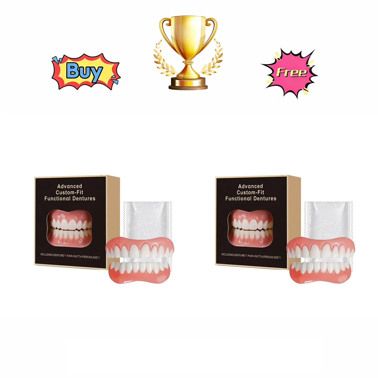 Denture Beauty Kit – Cosmetic Dental Care Set for Daily Wear