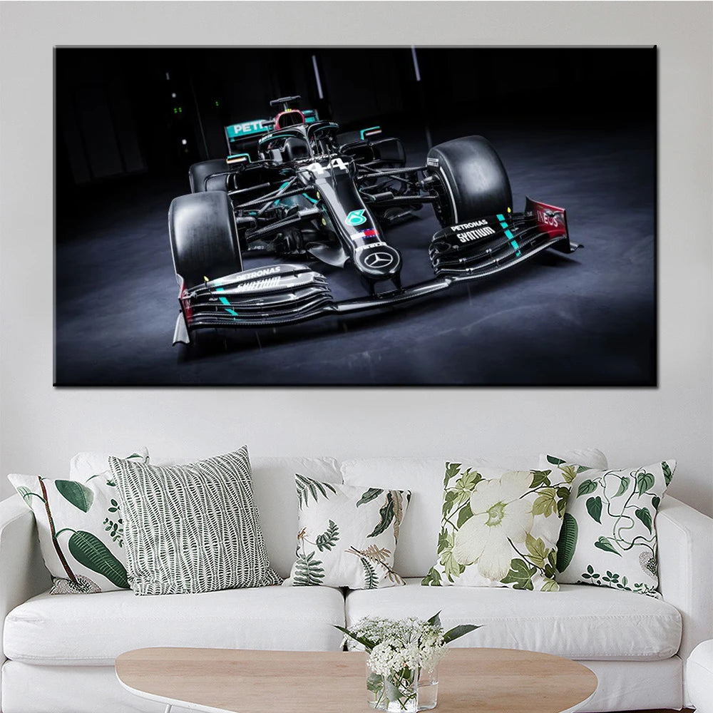 F1 W11 EQ Performance Canvas Art Poster | Racing Wall Decor Canvas Wall Art Peaceful Pleasures Health and Wellness