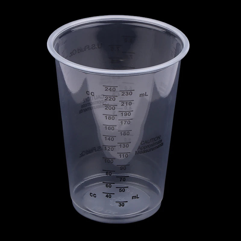10pcs Disposable Plastic Measuring Cups Paint Mixing Cups 8OZ For Precise Resin Paint Mixing Cup Plastic Epoxy Resin Mixing Cup Peaceful Pleasures Health and Wellness