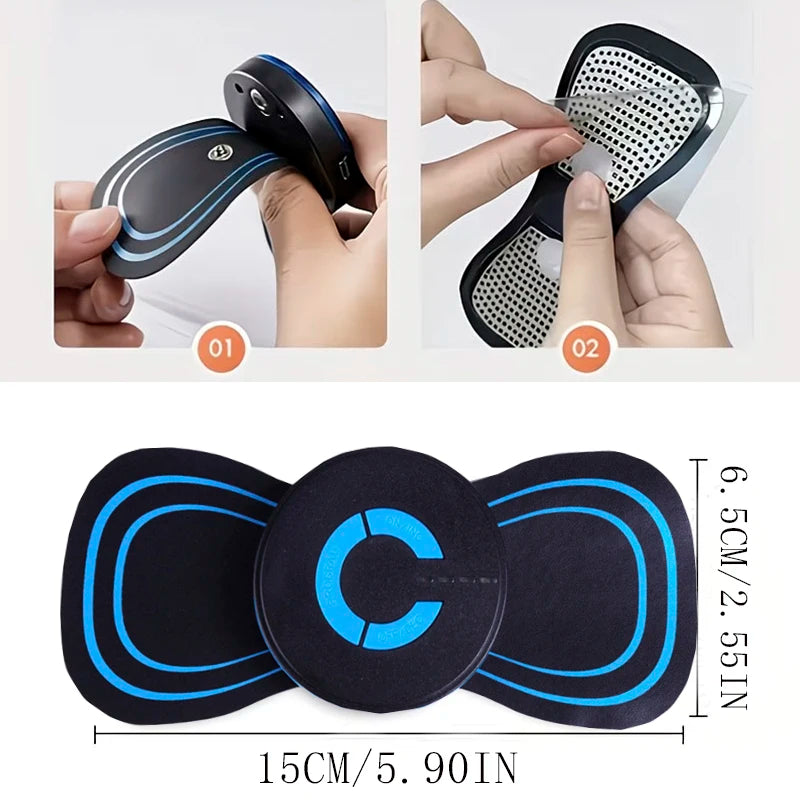 Multifunctional Digital Mode Massager Device, Neck Massage Machine, Mini Muscle Device, Battery-Powered/Usb Dual Mode Use, Suitable for the Whole Body Peaceful Pleasures Health and Wellness