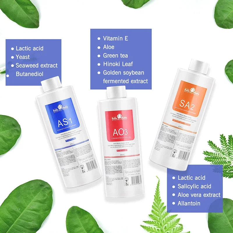 Aqua Peel Serum Kit AS1 SA2 AO3 | 3x400ml Deep Cleansing