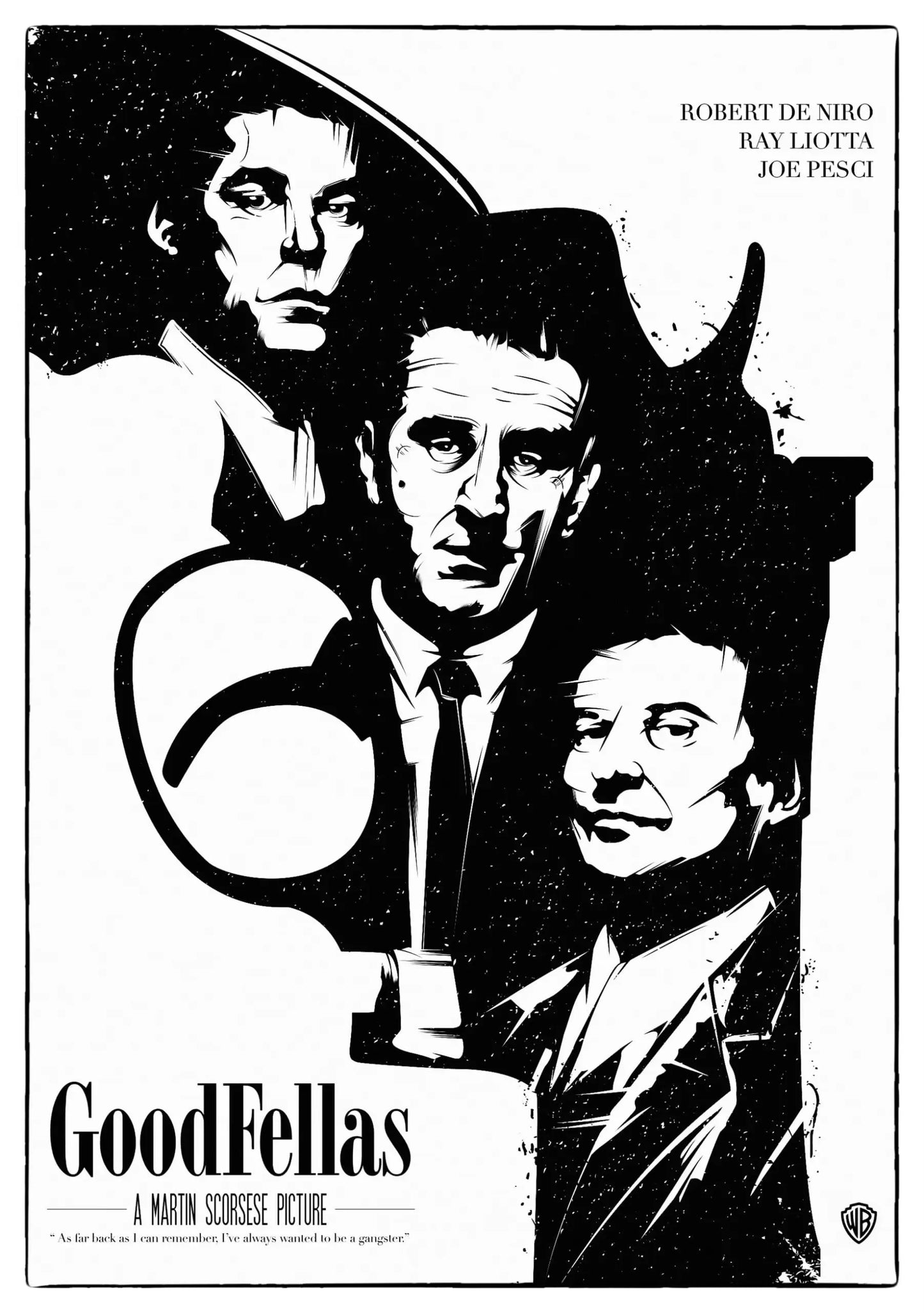Goodfellas Retro Movie Poster Canvas Wall Art | Unframed Print