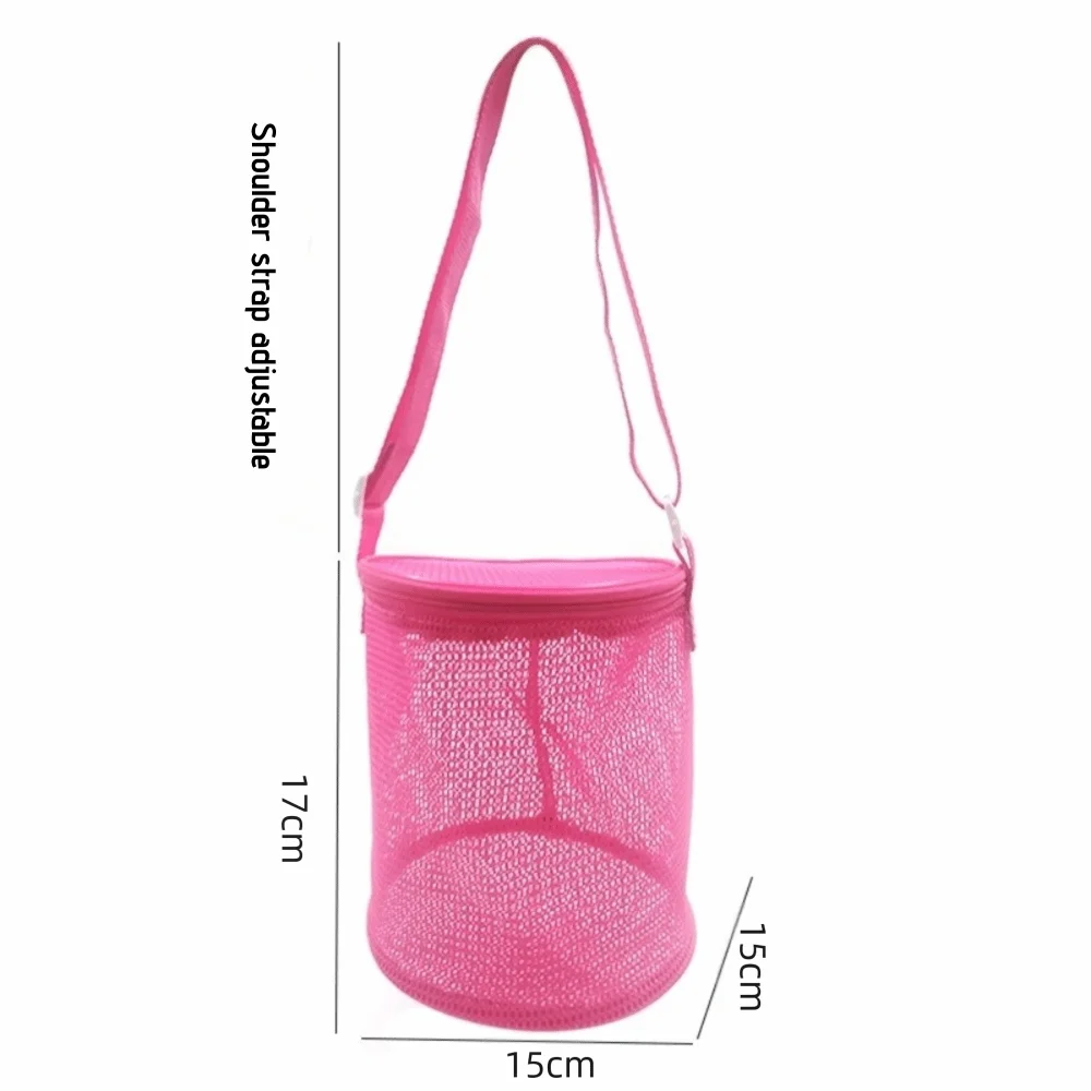 Shelling Collecting Tools Beach Mesh Bag Extra-Large Adjustable Straps Beach Storage Bags Shell Collecting Bag Pool Storage Peaceful Pleasures Health and Wellness