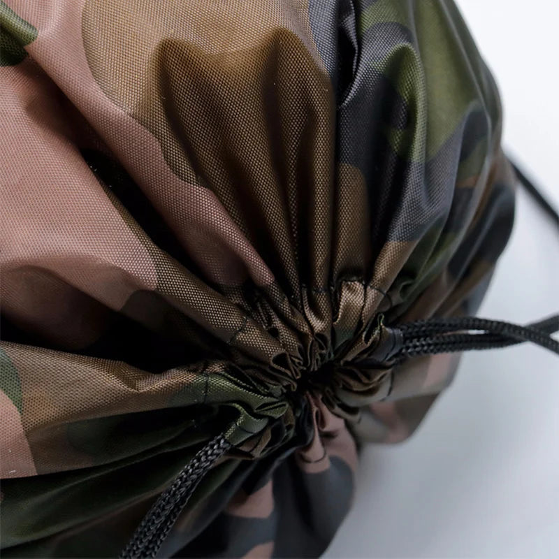 Drawstring Backpack Bag Lightweight Polyester Drawstring Gym Bag for Basketball, Gym, Outdoor Travel, Hiking and Beach Peaceful Pleasures Health and Wellness