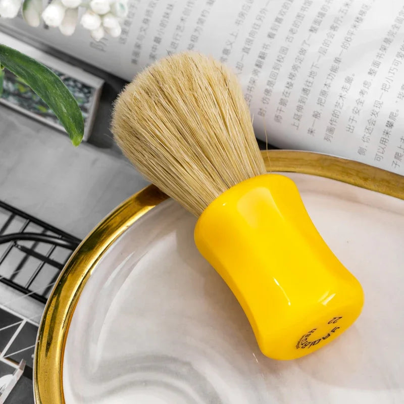 Yaqi Men's 22mm Knot Diameter Wet Shaving Brush & Sandalwood Soap Shaving Set Porable Travel Comfortable Shave Must-Have For Men Peaceful Pleasures Health and Wellness
