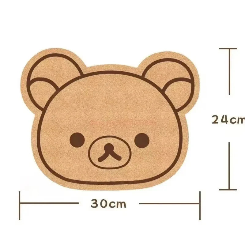 Rilakkuma Bear Felt Wall Panel | Kids' Room Cartoon Décor