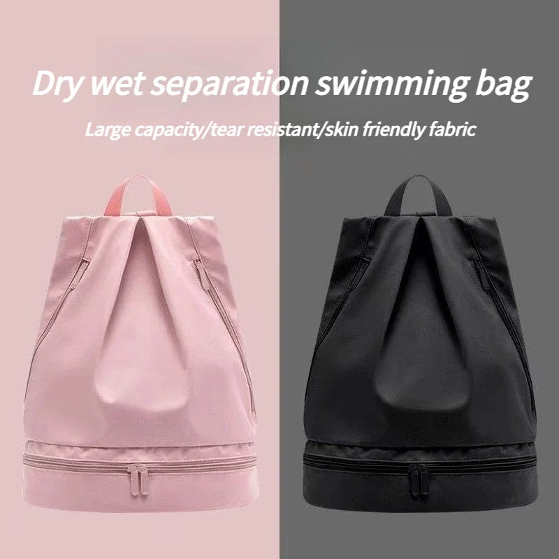 Waterproof backpack, swimming bag, dry wet separation, fitness storage bag, men's and women's travel, shower, portable backpack Peaceful Pleasures Health and Wellness