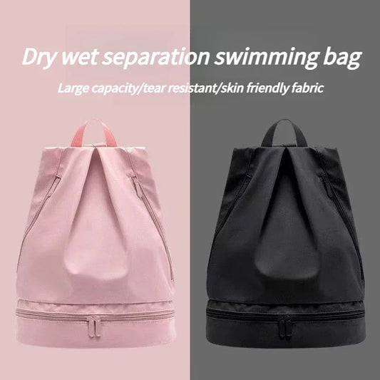 Waterproof backpack, swimming bag, dry wet separation, fitness storage bag, men's and women's travel, shower, portable backpack Peaceful Pleasures Health and Wellness