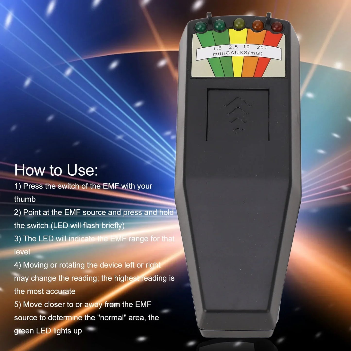 Magnetic Field Detector EMF Meter Hunting Paranormal Tester
