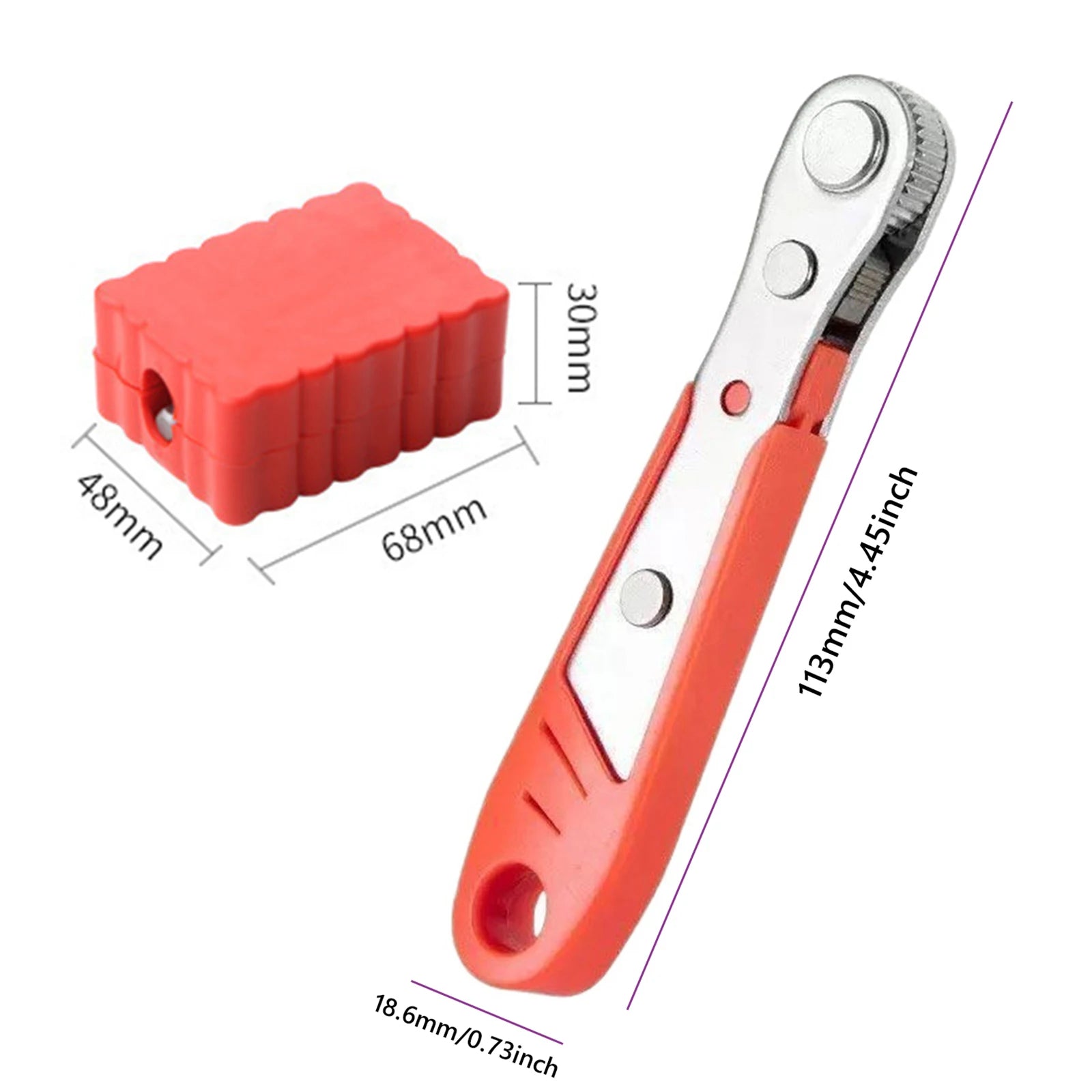 Right Angle Screwdriver Set 1/4 Mini Ratchet Wrench Magnetic 1/4 Bits 90 Degree Offset Screwdriver Metric Home & Outdoor Repairs Peaceful Pleasures Health and Wellness
