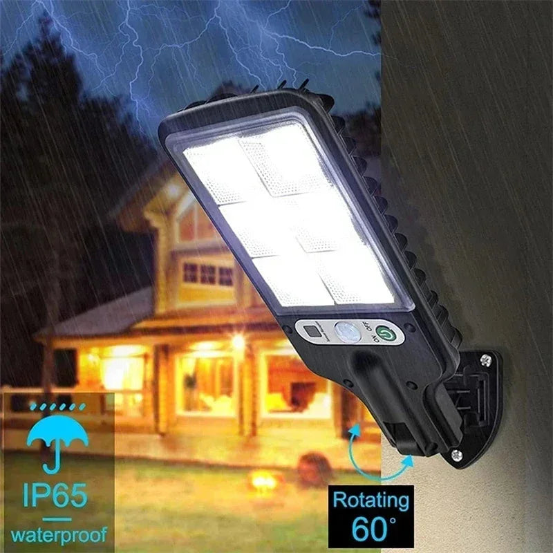ZHIYU Solar COB LED Wall Light – PIR Sensor, 3 Modes, IP65